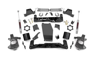 Chevrolet Silverado 1500 Suspension Lift Kit - Rough Country - 6 Inch Lift Kit | Alum/Stamp Steel - '14-'18